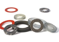 Various sealing rings close up.