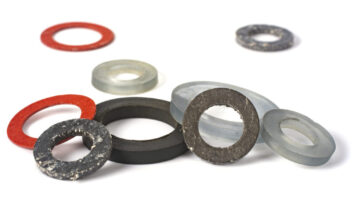 Various sealing rings close up.